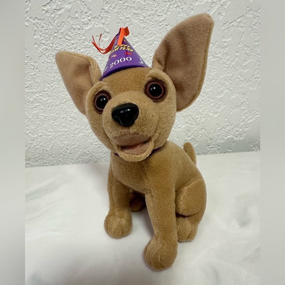 🐦‍⬛Y2K Happy New Year Taco Bell Plush Dog🐦‍⬛